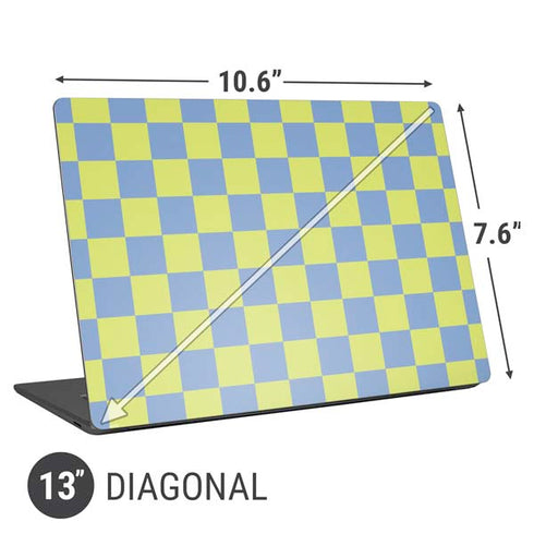 Neon Checkered Universal Laptop 13in (10.6 x 7.6in) Skin